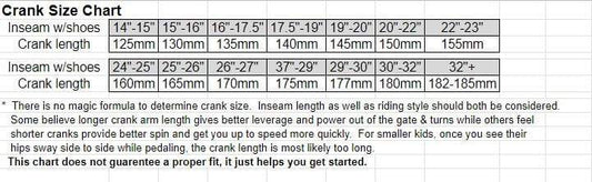 ANSWER Mini Square Taper Cranks