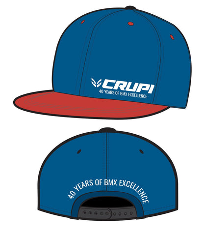 Crupi Slick Snapback Cap Blue/Red