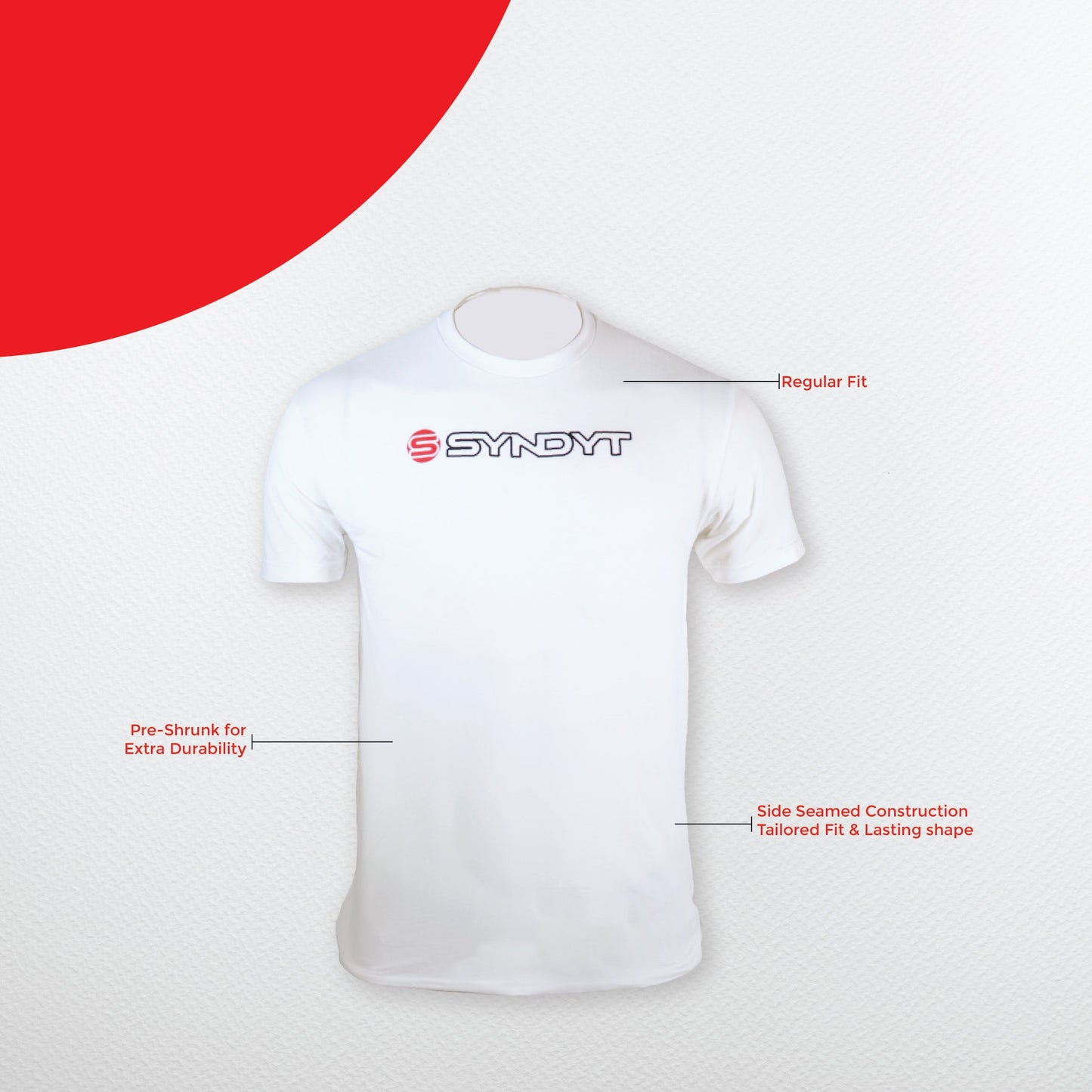 SYNDYT Short Sleeve Unisex T-Shirt White