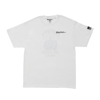 Liberty and Justice Graphic Tee-white