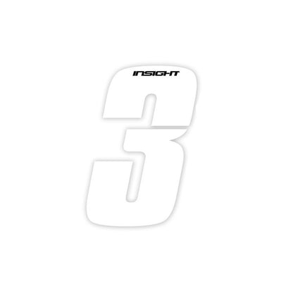 Insight Plate Numbers White-3"