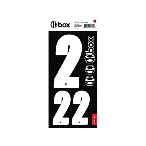 Box two Number Stickers Kit White