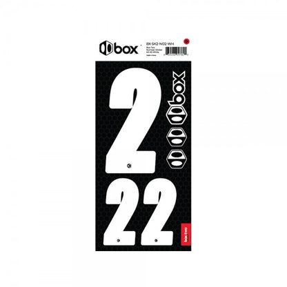 Box two Number Stickers Kit White