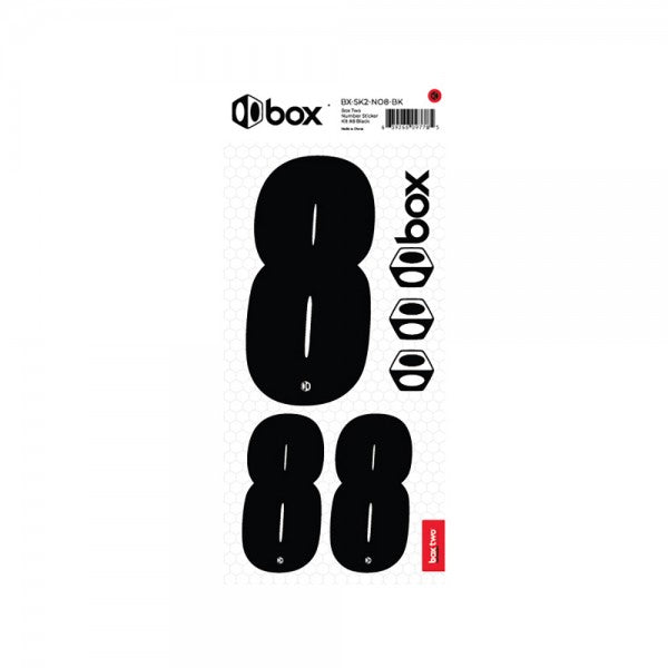 Box two Number Stickers Kit Black