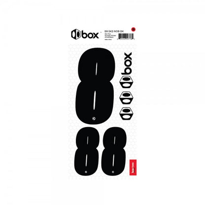 Box two Number Stickers Kit Black