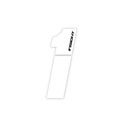 Insight Plate Numbers White-3"