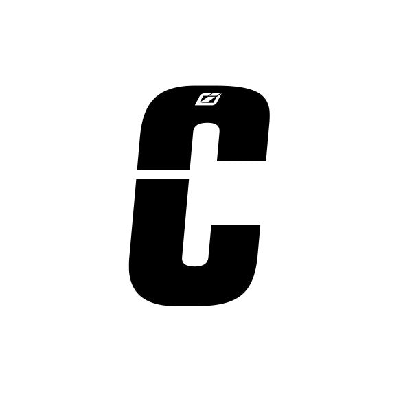 Insight Letter Stickers Black 1.5"