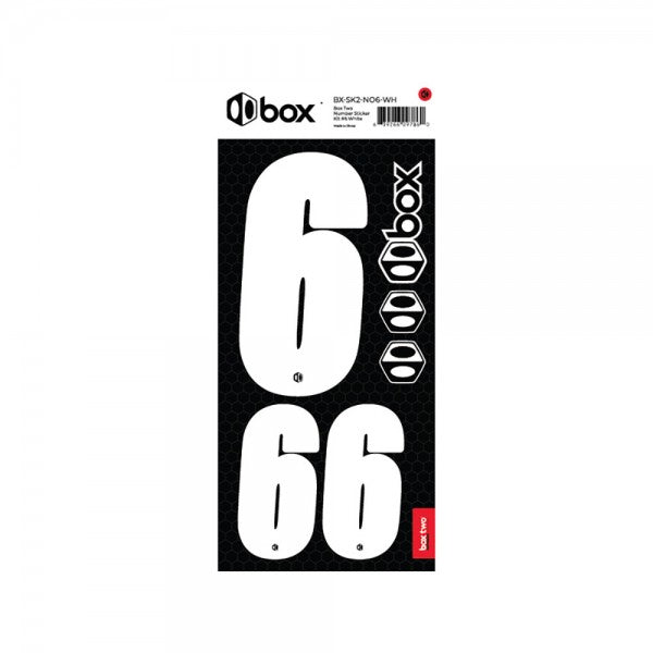 Box two Number Stickers Kit White