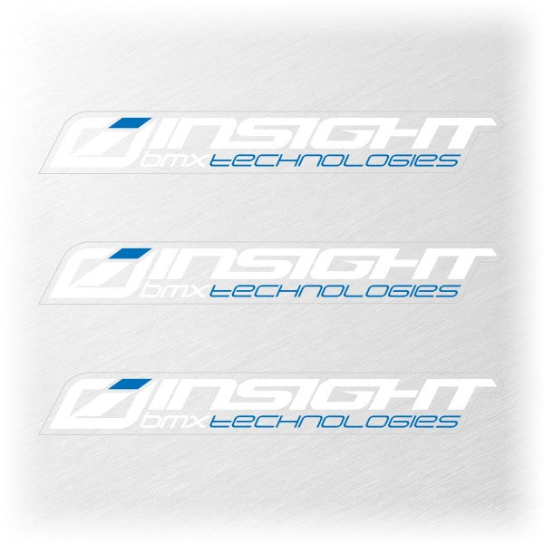Insight Small Stickers 111x15MM Pack X 3 White/Blue