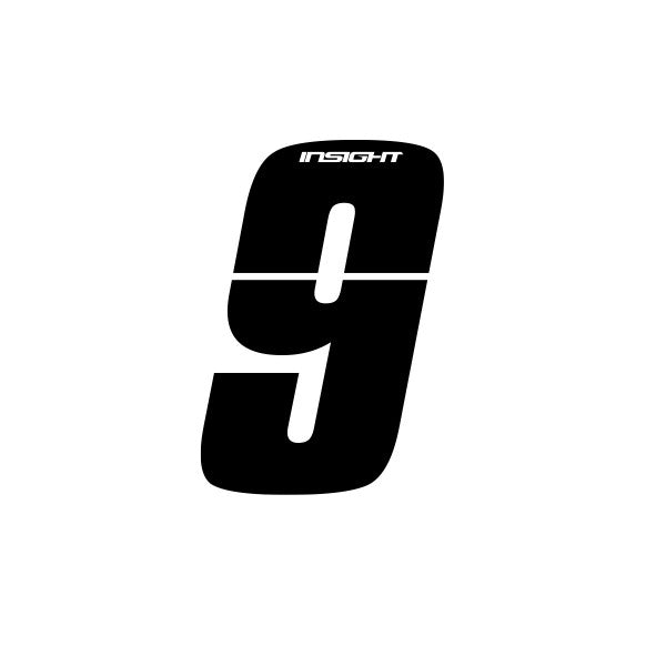 Inisght Black Plate Numbers 4"