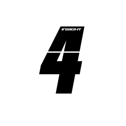 Inisght Black Plate Numbers 3"
