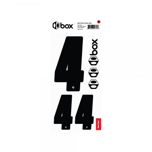 Box two Number Stickers Kit Black