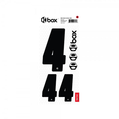 Box two Number Stickers Kit Black