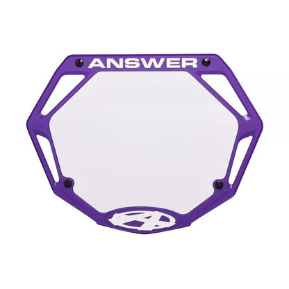 Answer BMX Pro 3D Number Plate