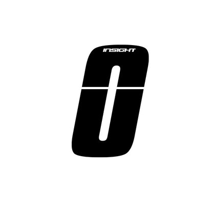 Inisght Black Plate Numbers 4"