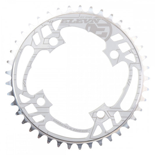 Elevn White Flow Chainring 104MM 4 Bolt