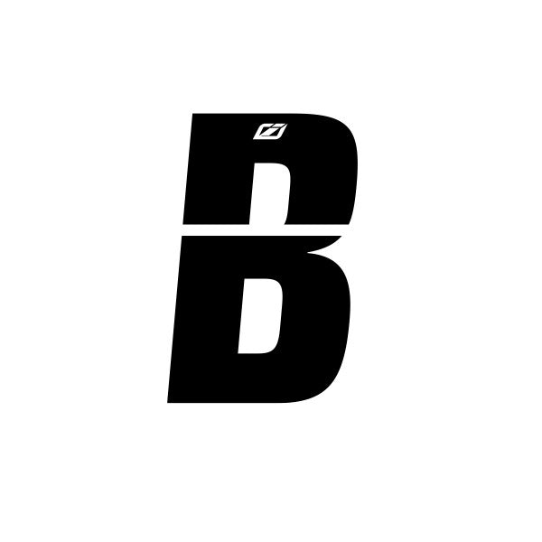 Insight Letter Stickers Black 1.5"