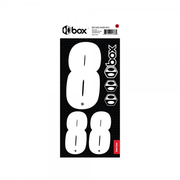 Box two Number Stickers Kit White