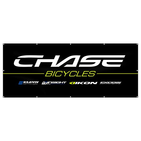 Chase Brand Logo Banner 8x3ft Black