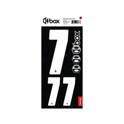 Box two Number Stickers Kit White