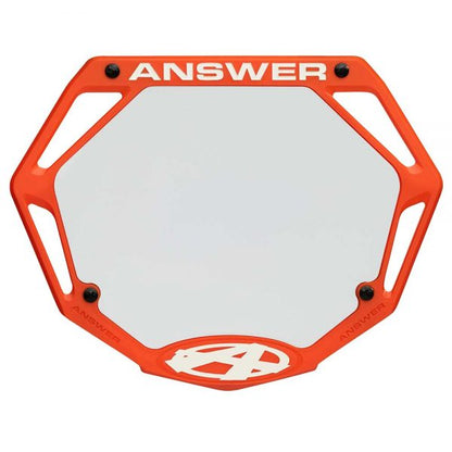 Answer BMX Pro 3D Number Plate