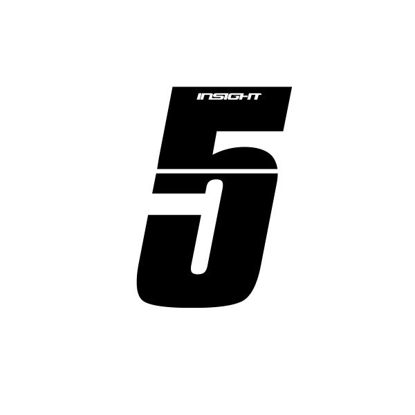 Inisght Black Plate Numbers 4"