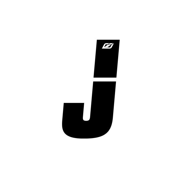 Insight Letter Stickers Black 1.5"