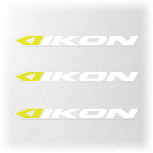 Ikon Small Sticker 114x11MM Pack X 3 White/Neon Yellow