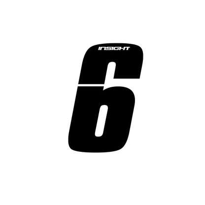 Inisght Black Plate Numbers 3"