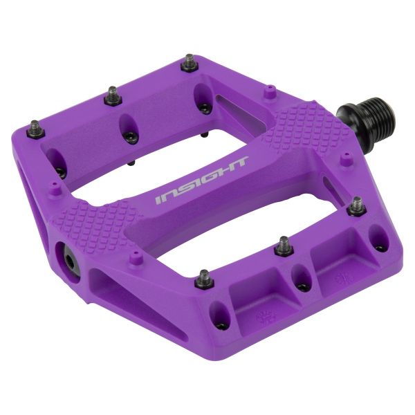 Insight Dual Bushing Thermoplastic Platform Pedals 9/16