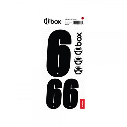 Box two Number Stickers Kit Black