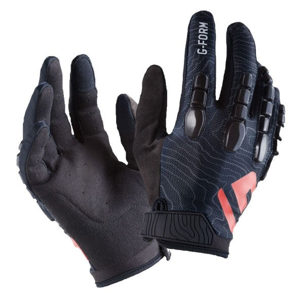 G-FORM PRO TRAIL BLACK/BLACK TOPO GLOVES