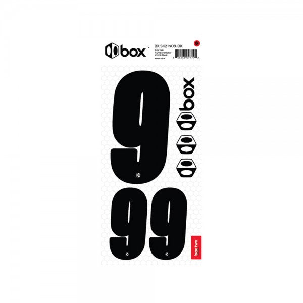 Box two Number Stickers Kit Black