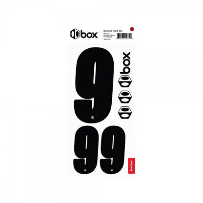 Box two Number Stickers Kit Black