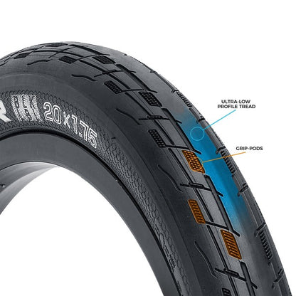 Tioga Fastr Blk LBL Tires - 120 TPI - Folding Bead