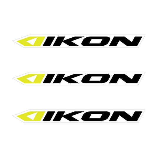 Ikon Small Sticker 114x11MM Pack X 3 Black/Neon Yellow