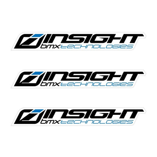 Insight Small Stickers 111x15MM Pack X 3 Black/Blue