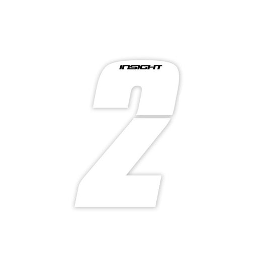 Insight Plate Numbers White-3"