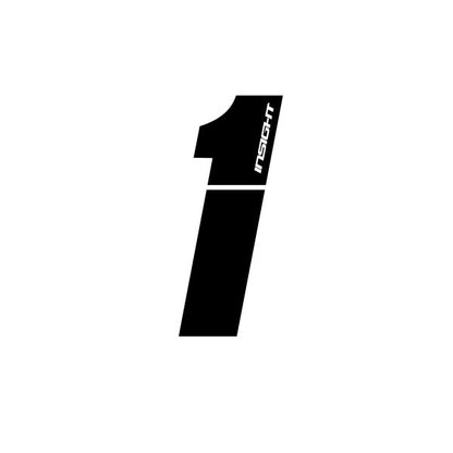 Insight Side plate numbers black 3"