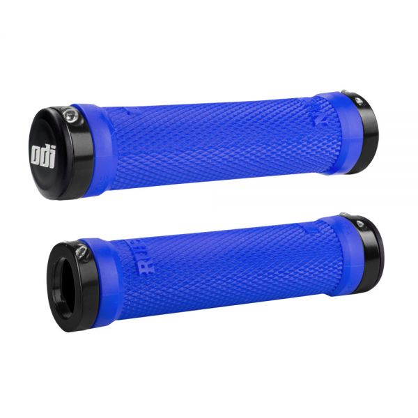 Odi Ruffian Flangless Blue Lock-On Black Grips
