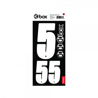 Box two Number Stickers Kit White