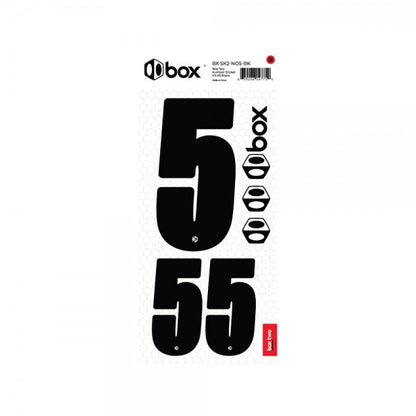 Box two Number Stickers Kit Black